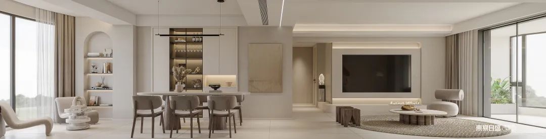 时尚软装+温馨配色，打造200m²现代美居-25