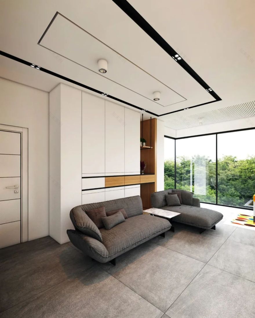 伊朗 800㎡简约别墅,东西向规划保通风-49