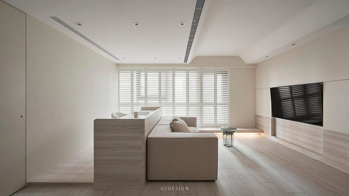 奶油风两室一厅住宅设计-17