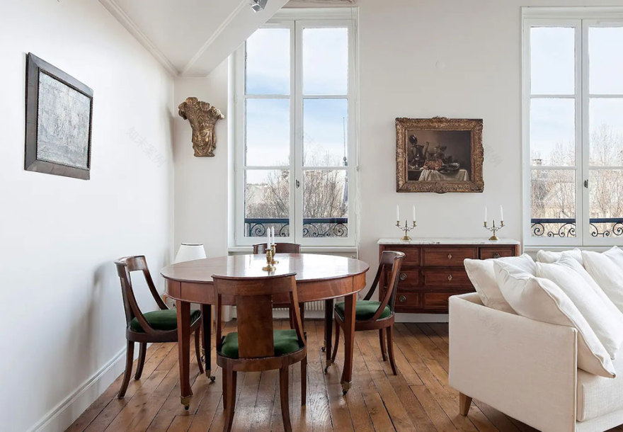 迷人的白色阁楼可俯瞰巴黎的圣心大教堂-21