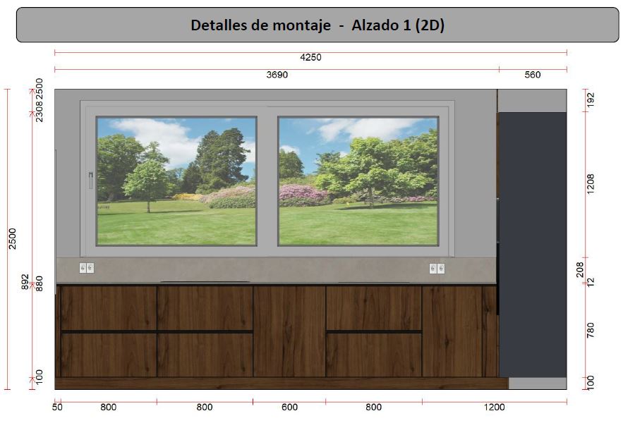 Cocina y salón integrados (50 m2) en Chalet de Aravaca-34