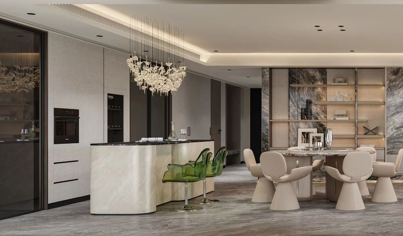 现代轻奢大平层丨中国武汉丨大思-29