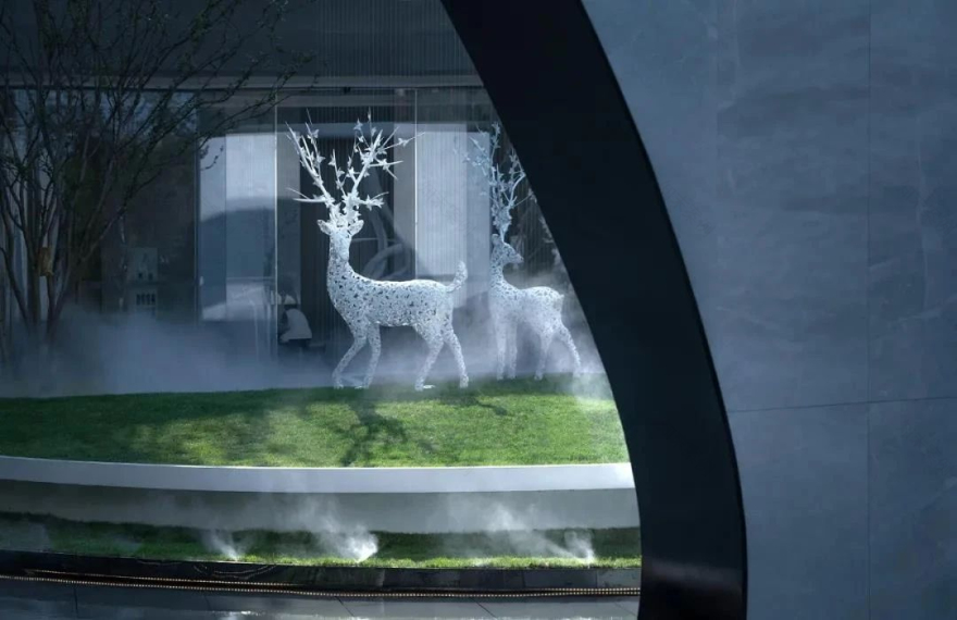 荣盛鹿山府销售中心,演绎梦幻、未来、充满诗意的气息 | 米修设计-12