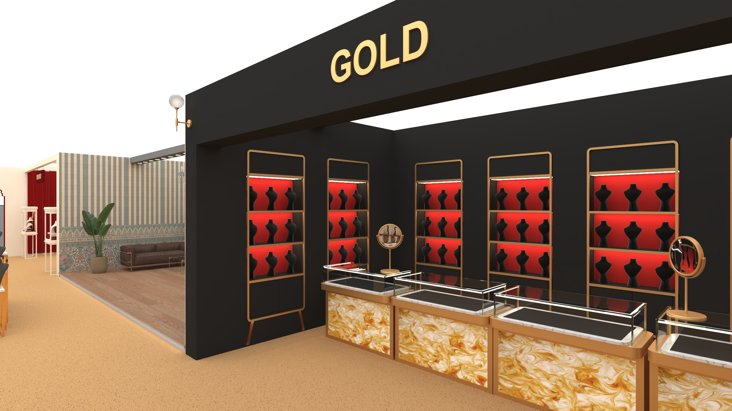 jewellery booth design (9mtr by 12mtr)-6