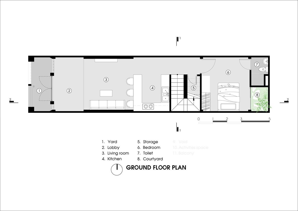 Ngôi nhà phố ấn tượng với mặt tiền bằng gạch kính | ZenVillas Vietnam-37