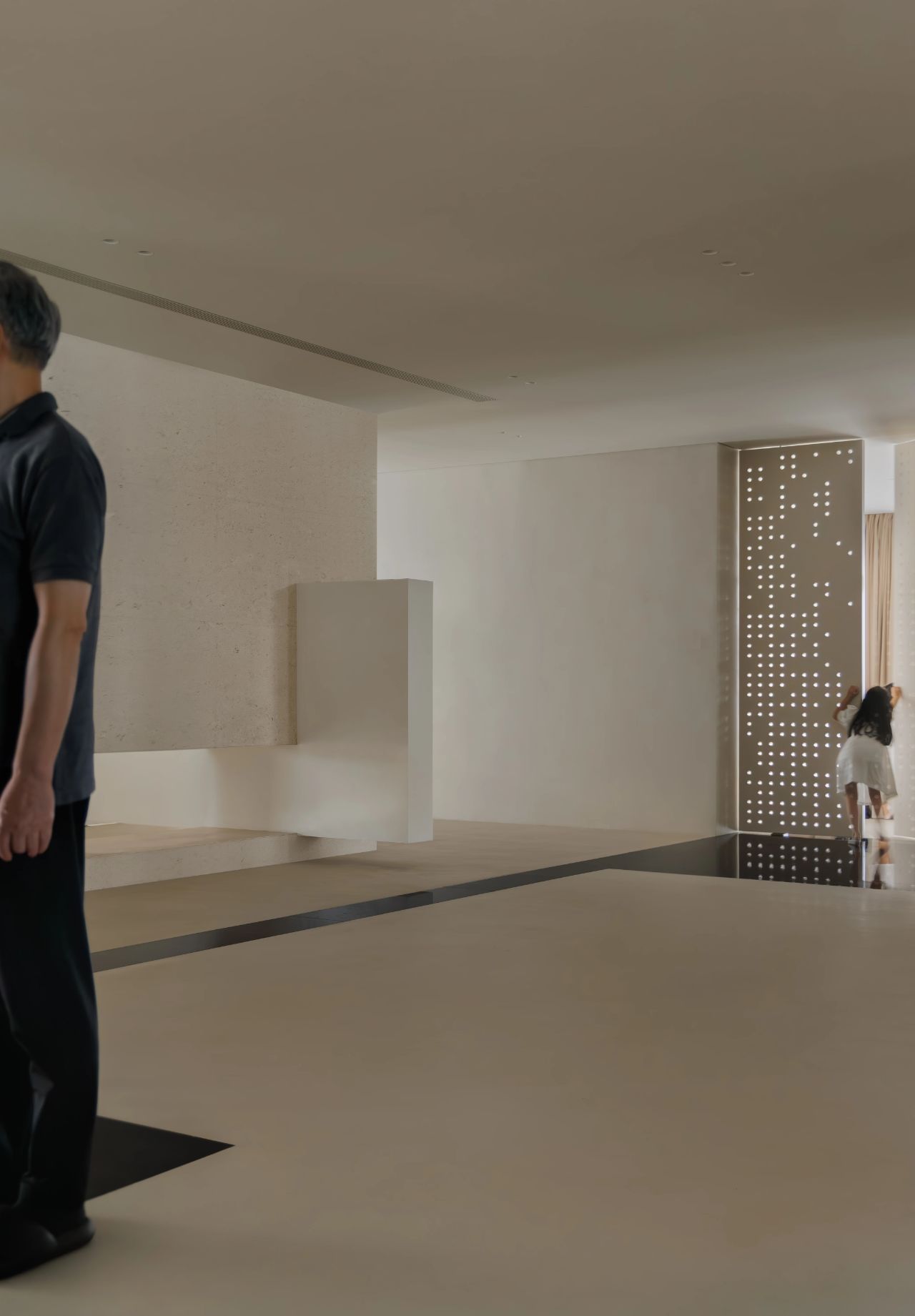 600㎡极简奶油风豪宅丨尔我空间设计研究室-32