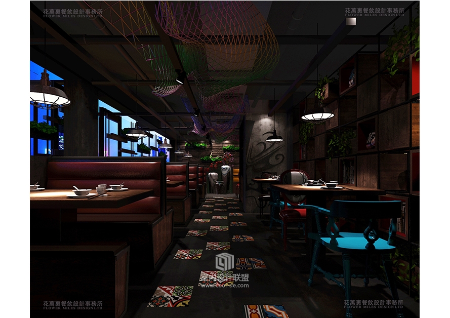花万里餐饮空间设计|湖北宜昌宜品川餐厅-8