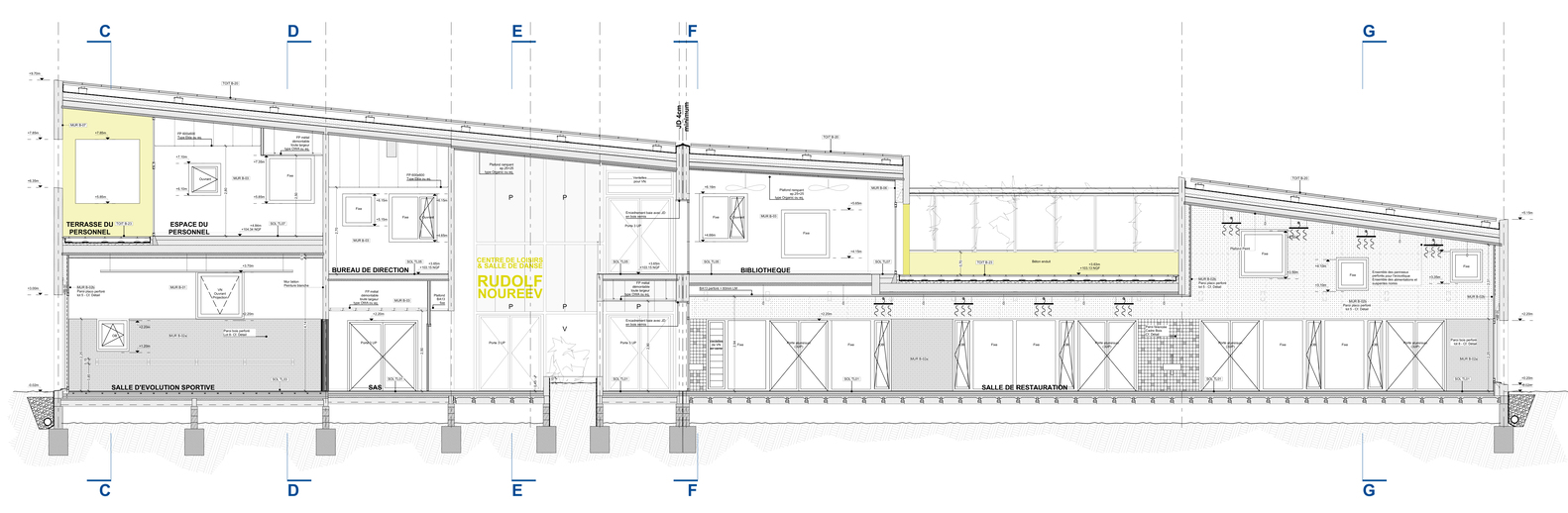 法国 Maurice Béjart 带状校园丨KOMBO Architectes,R+4 Architectes-45