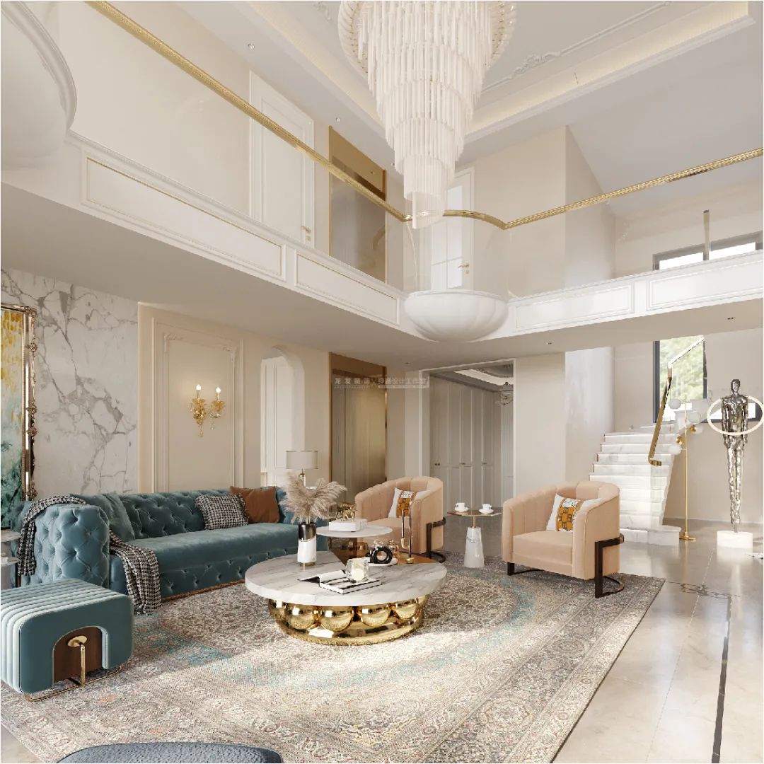 未来城 460m²欧式轻奢别墅丨绅潼设计工作室-2