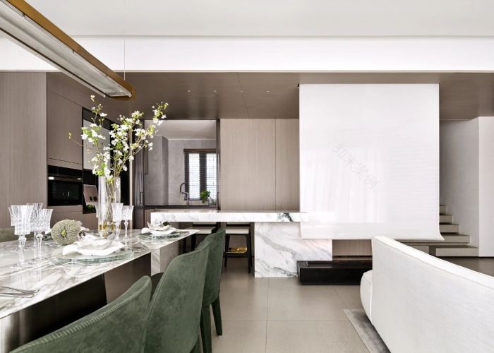 昆明中海云麓九里上下叠样板间丨中国昆明丨成都李益中空间设计-61