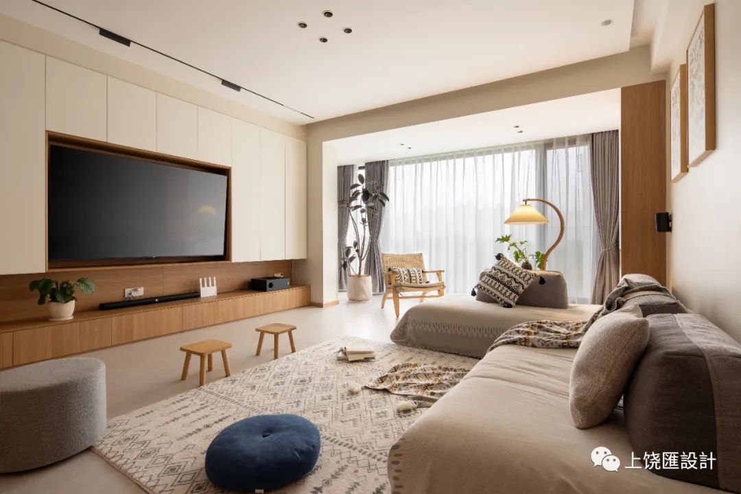 滨江棕榈·公园壹号原木极简设计丨红石空间设计-9