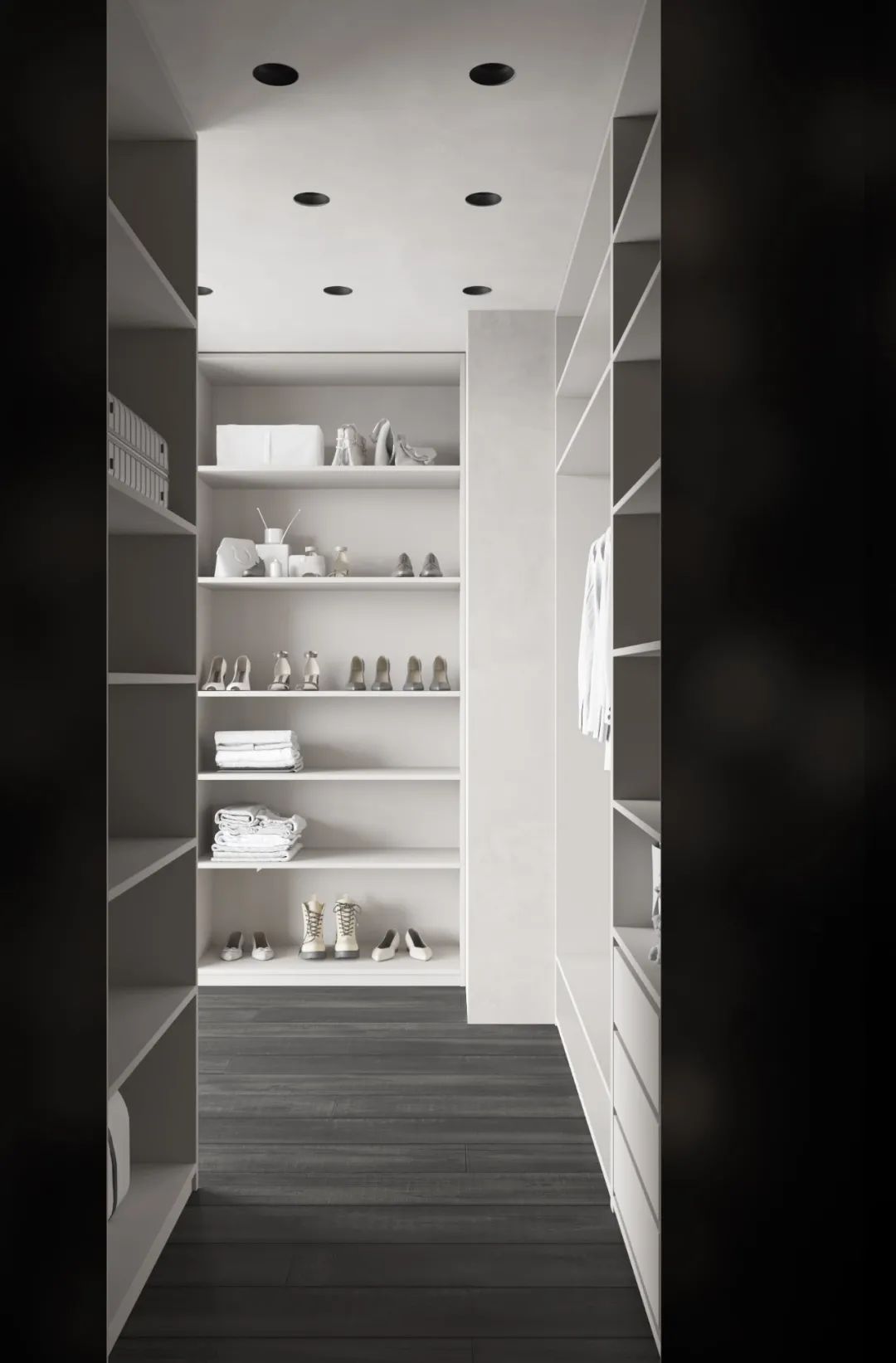 235㎡极简灰住宅丨DINARA YUSUPOVA-9