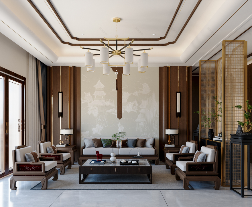 古代人智慧 新中式客餐厅-12
