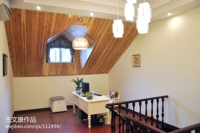 星桥桂花城200000万元复式180平米装修案例-14