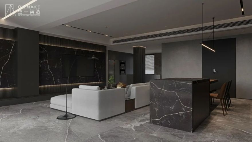 重庆壹号院暗黑风格现代极简设计丨中国重庆丨空一筑造-53