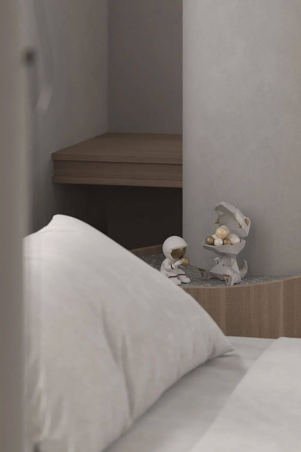 盐系简约,静美!灰白木色打造宁静家居空间丨星艺装饰广州总部-80