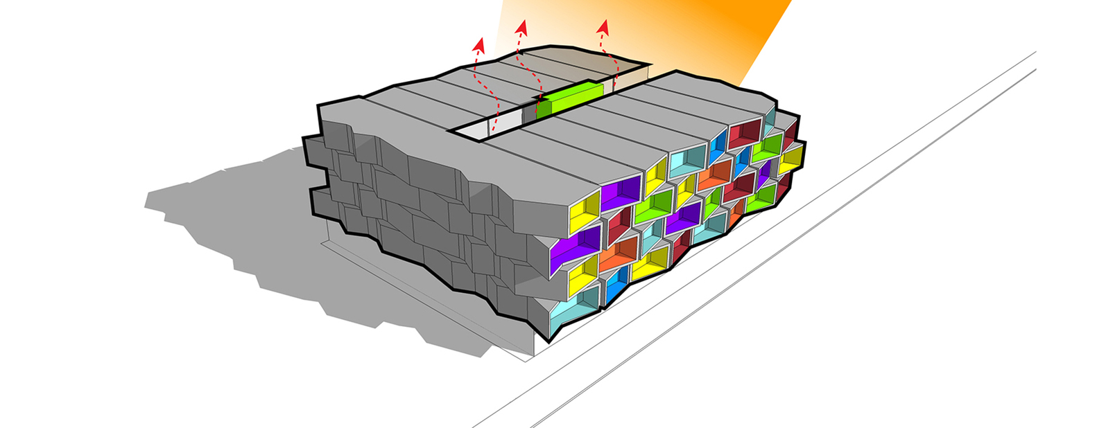 活力带状公寓 · 频谱公寓的多文化设计-39