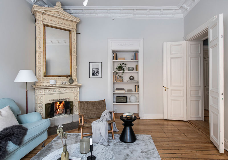 瑞典公寓 | 古典与现代的完美融合-15
