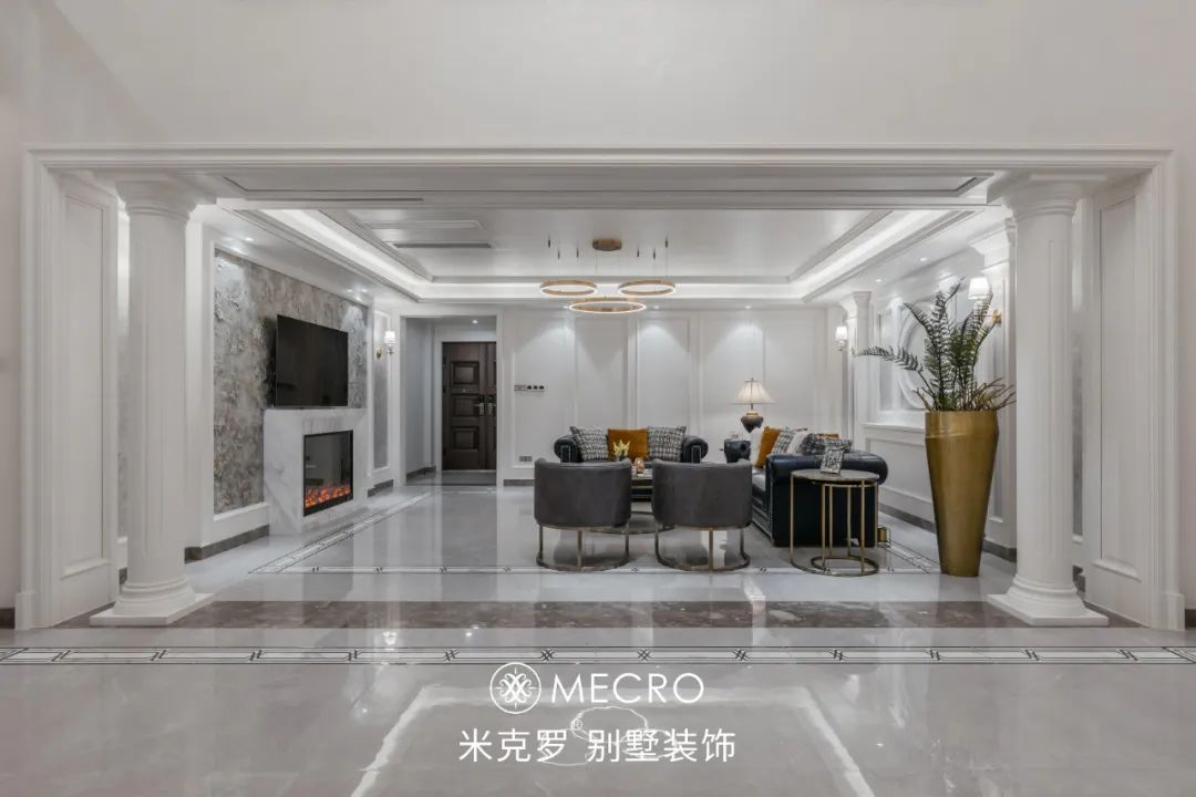 融创·桃花源 650㎡简欧别墅设计丨米克罗别墅装饰-16