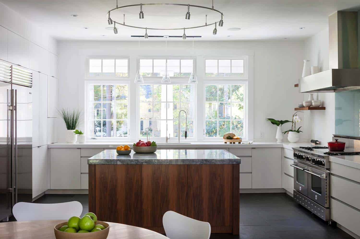 Classic New England shingle-style home boasts a striking transformation-1