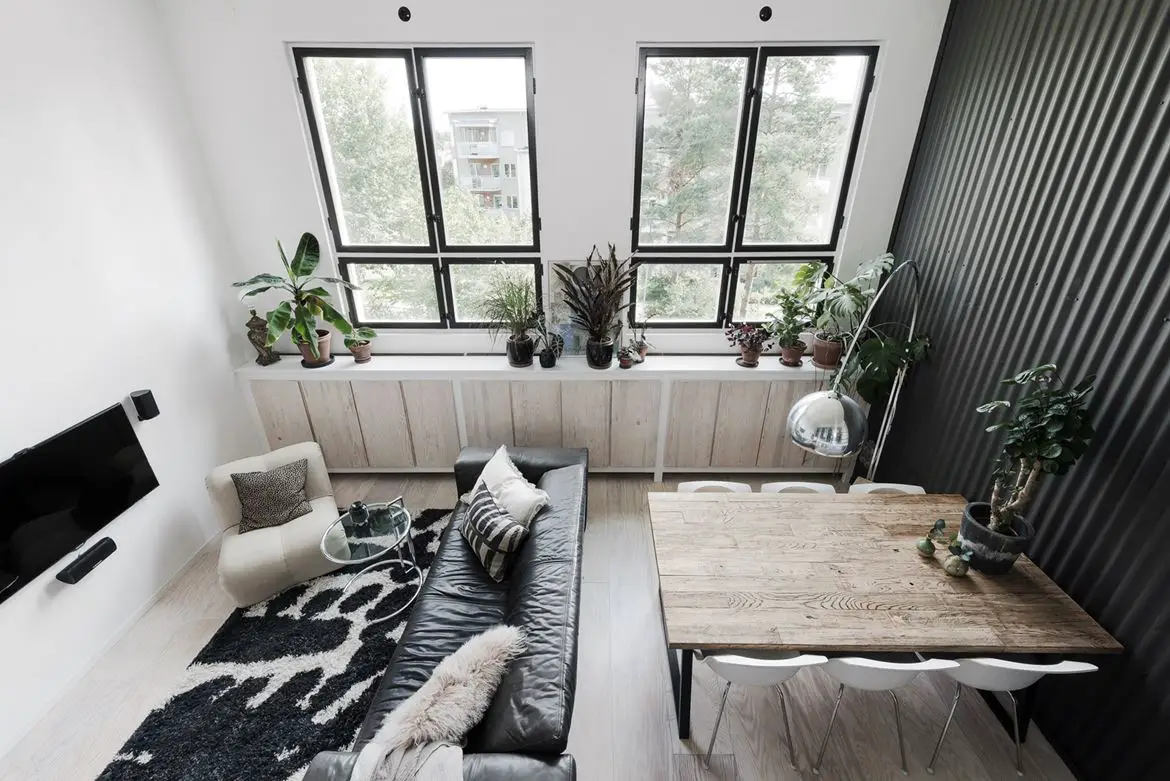 瑞典 4 米挑高多层公寓，简约现代设计展现空间魅力-4