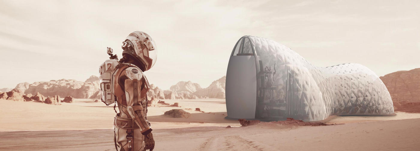 火星上的新家园 · 透明充气生态栖息地-0