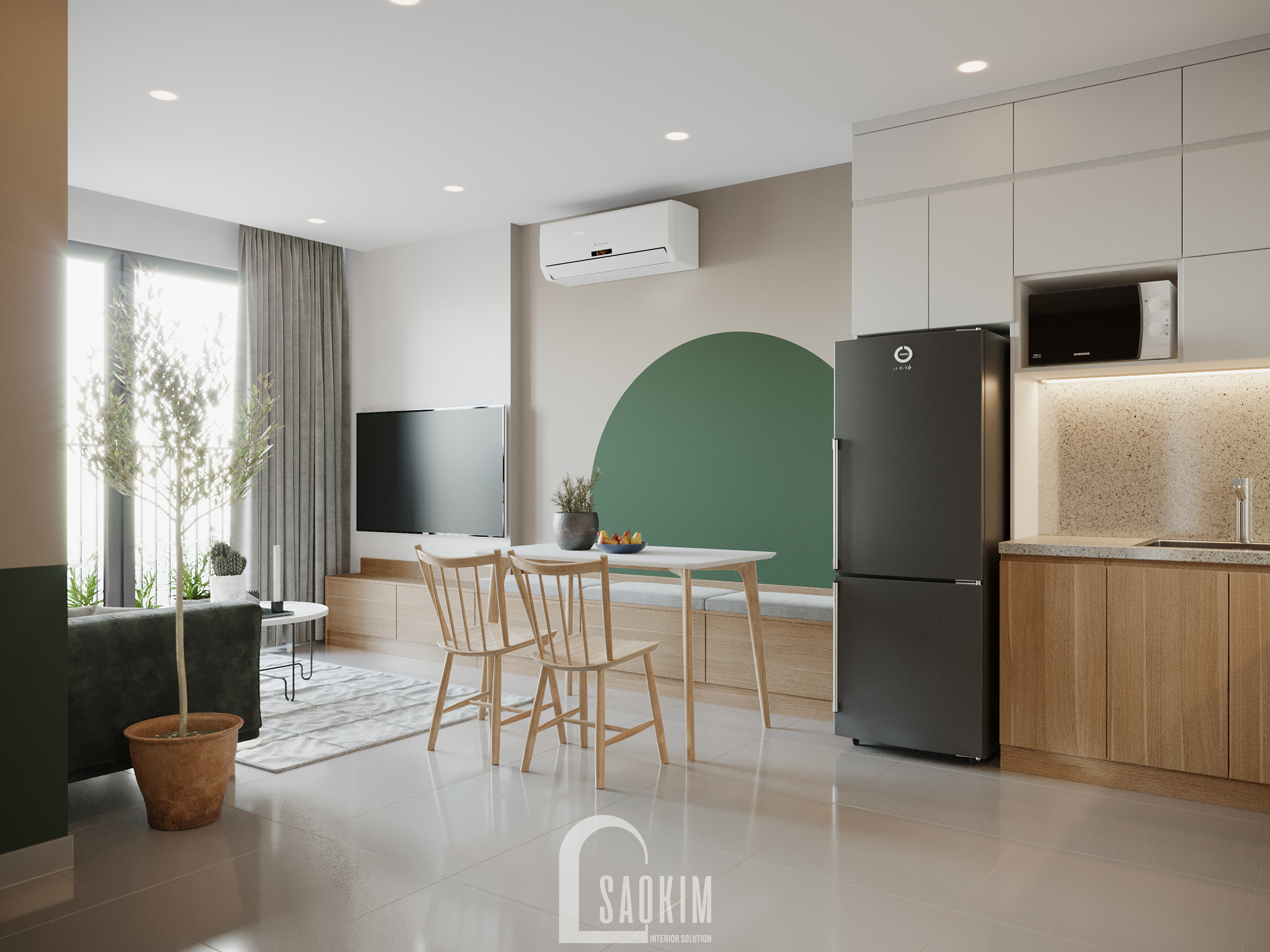 Vinhomes Ocean Park 公寓设计丨越南河内丨Sao Kim 室内设计公司-10