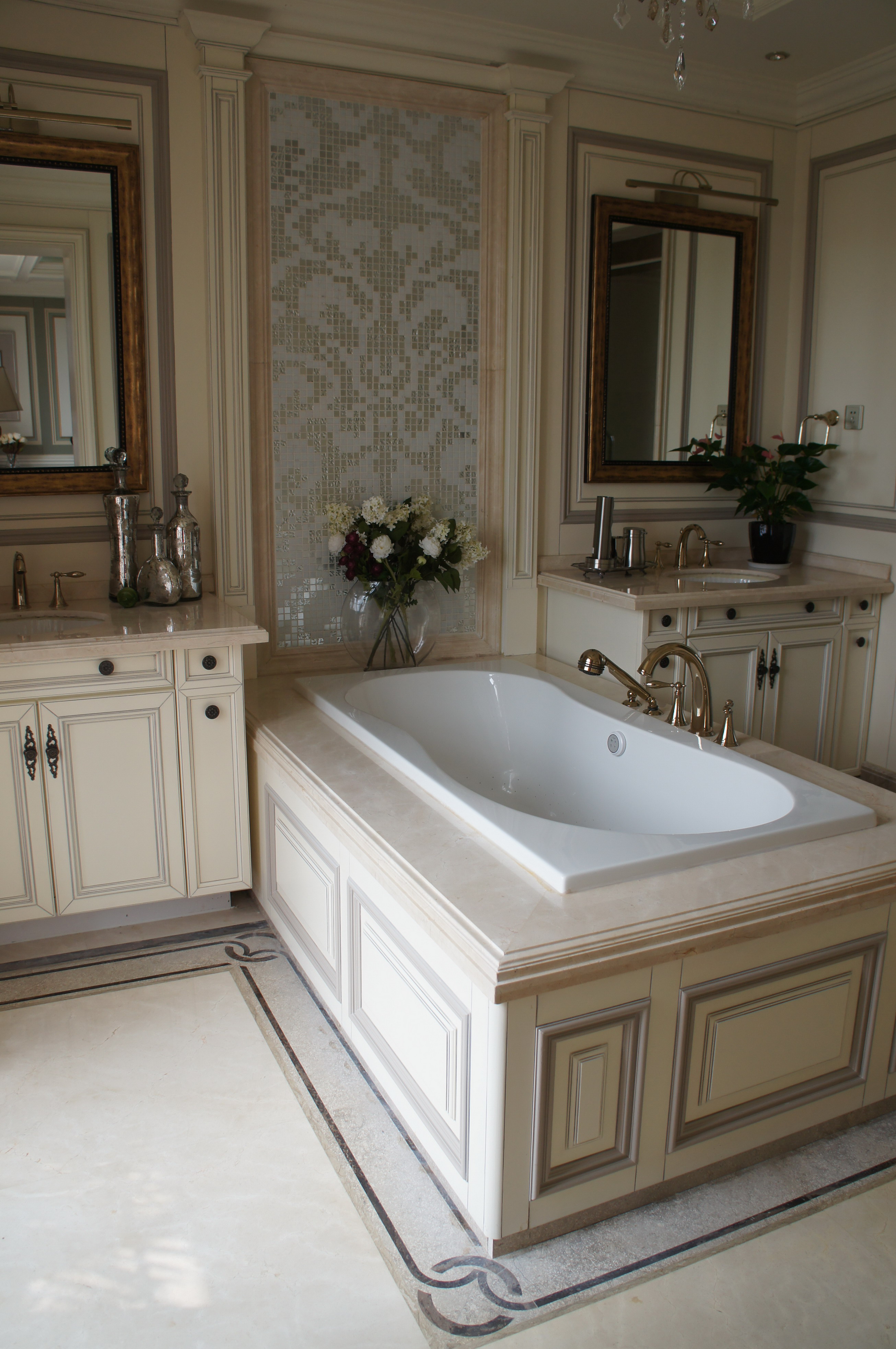 样板间丨戴昆 优雅法兰西 法式风格样板房CAD施工图实景照片-16