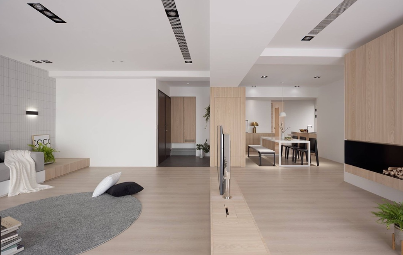 原木++现代简约私宅设计丨天沐设计-13