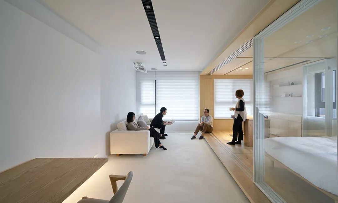 50㎡两居室小宅，弹性利用空间，打造充满变化的盒中盒 | 虫点子设计-41