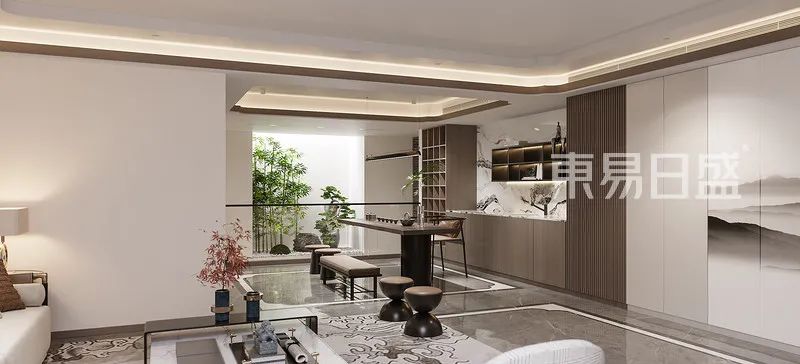 300m²新中式叠墅装修，大隐于世的东方美学-12