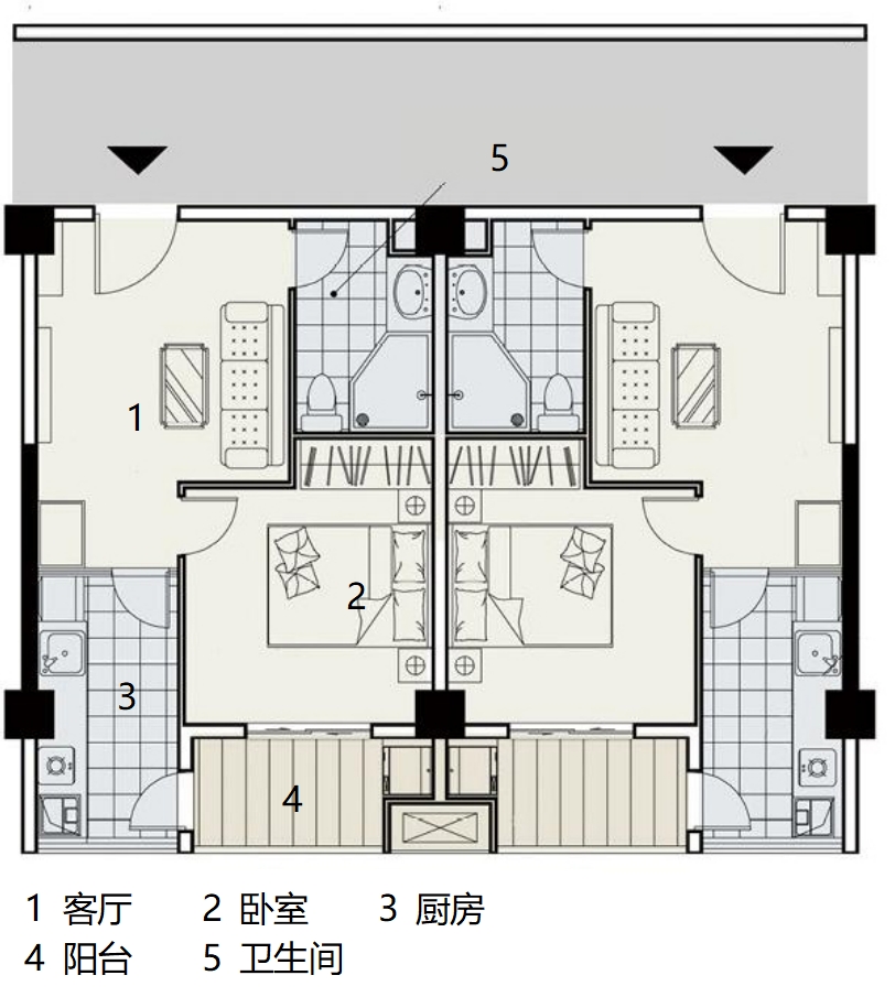 深圳航空公司总部东区员工宿舍(B19,B20)丨中国深圳丨深圳大学建筑设计研究院有限公司“钟中+钟波涛”工作室-64