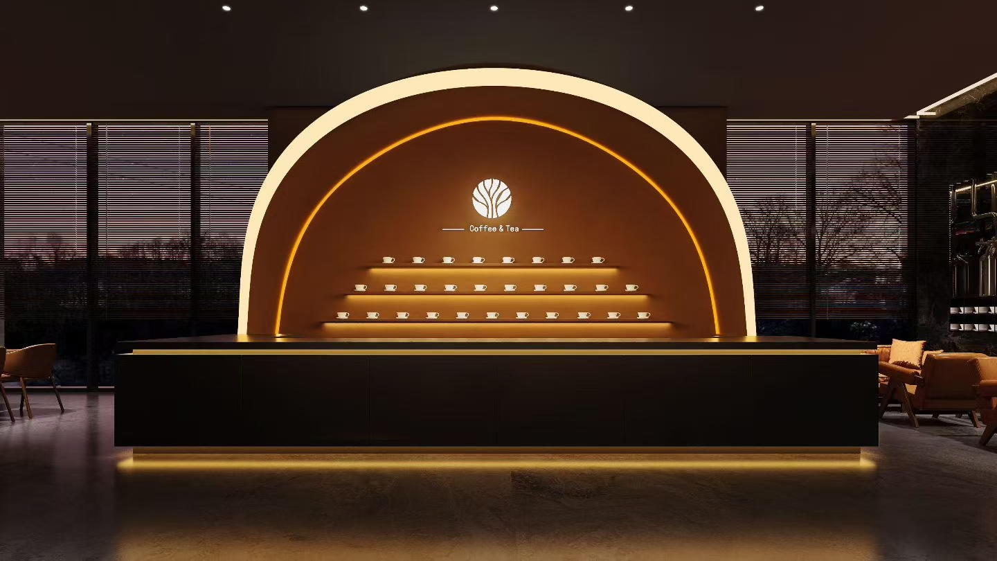 咖啡厅工装效果图-5