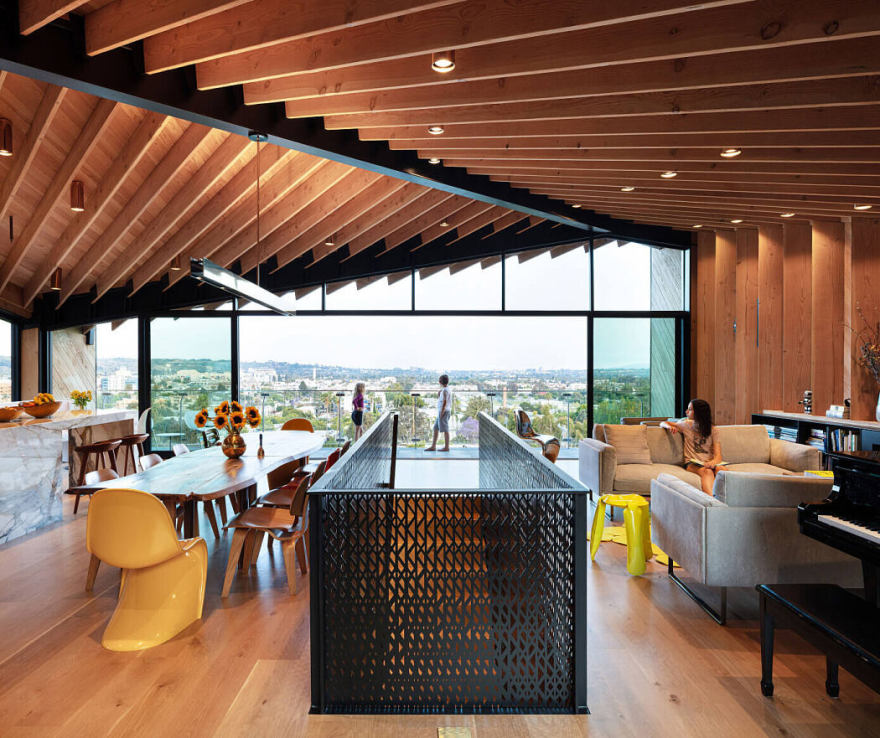 洛杉矶家庭住宅,和谐共处的空间层次-2