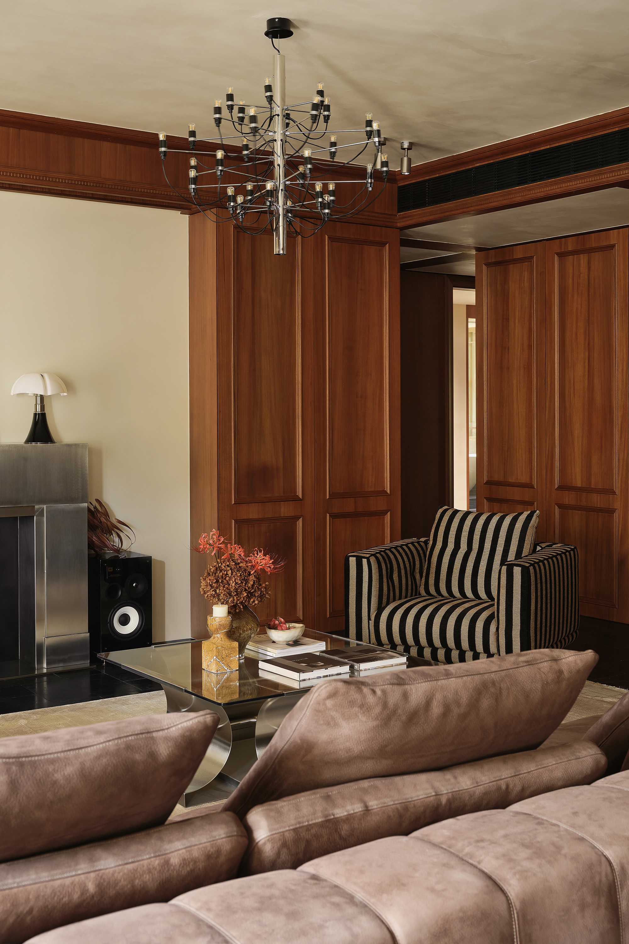 杭州翡翠城大平层“老钱风”设计丨中国杭州丨有斯设计-5