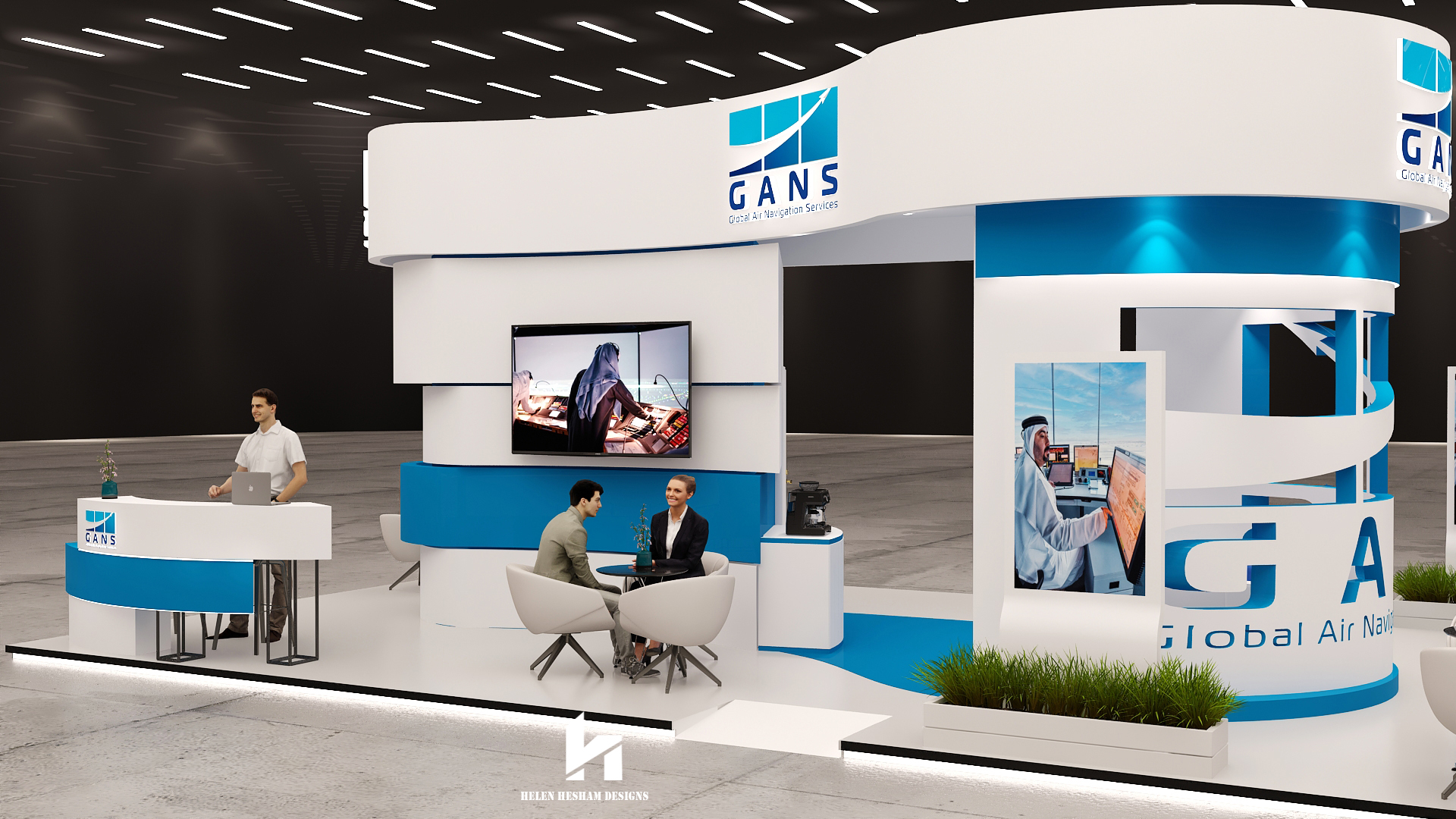 GANS Stand Global Air Navigation Services-4