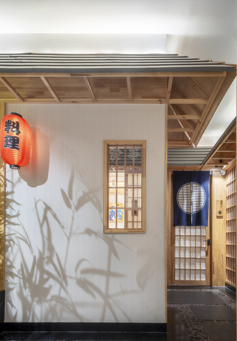 佳禾铁板烧 | 原木色打造的日式餐饮空间-16