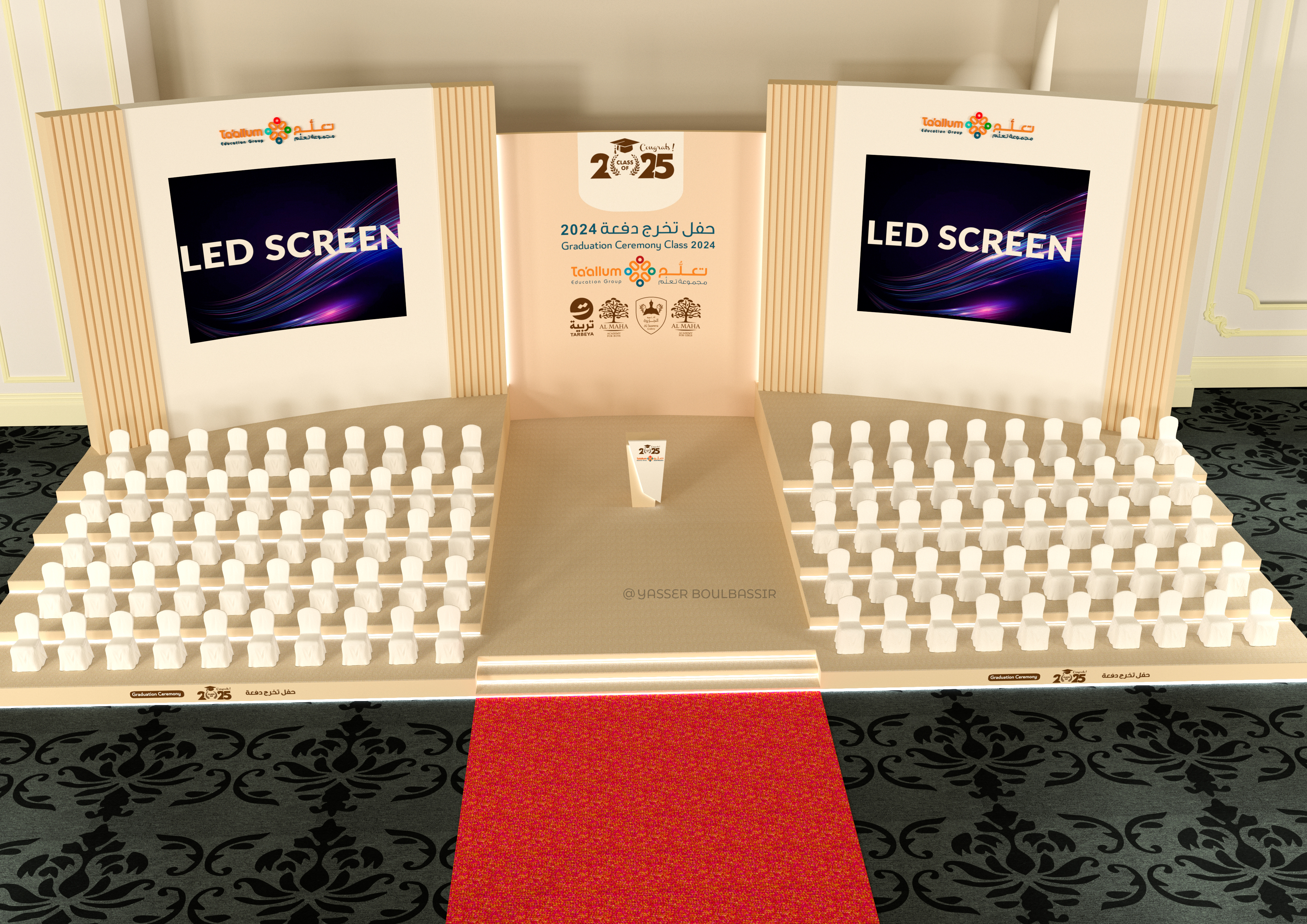 Graduation event - Backdrop & stage design-4