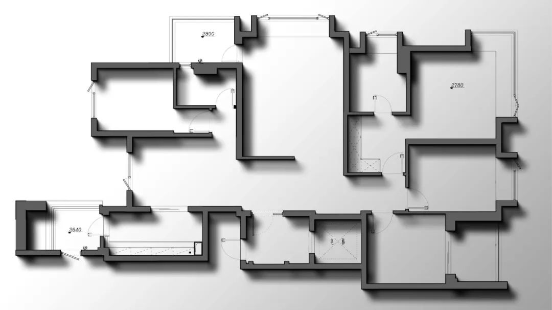 谁来了都说我家拉高了全小区颜值！180㎡大平层精装爆改，气质私宅就该这么装~-10