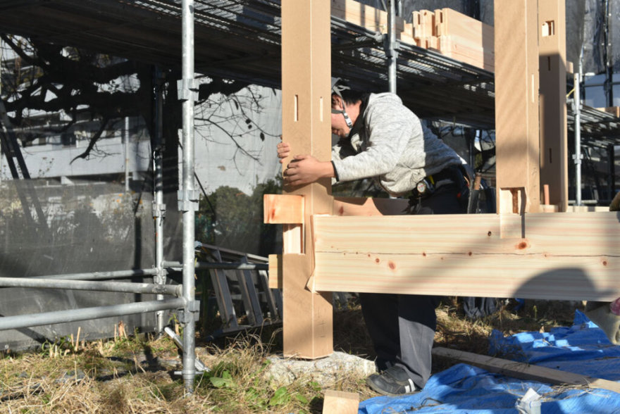 根の上の石場建て8 建前丨水野设计室-32