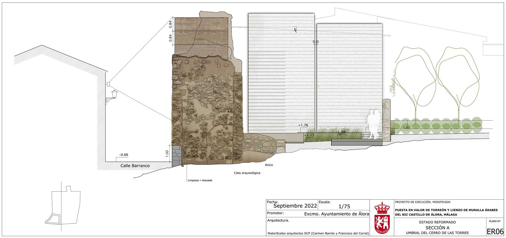 Cerro de las Torres 山阿拉伯塔和城墙的干预项目丨西班牙马拉加丨WaterScales arquitectos-105