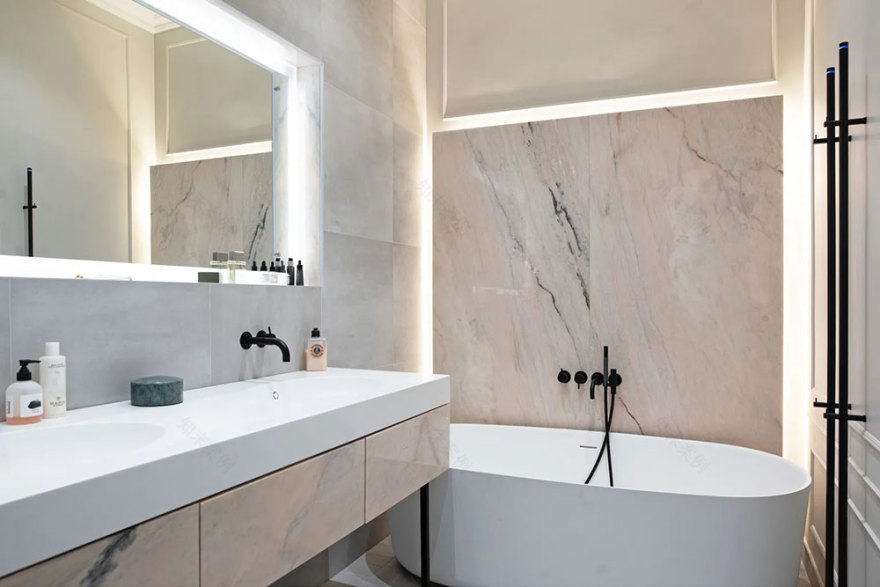 瑞典斯德哥尔摩古典与现代融合的宽敞公寓-17