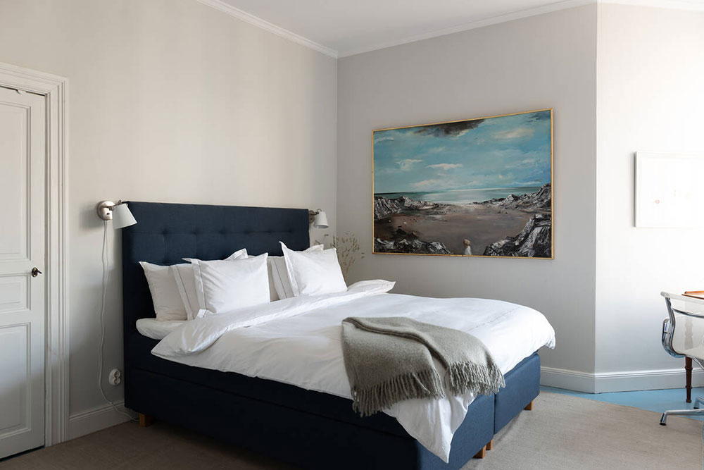 斯德哥尔摩 102 平米优雅公寓 | 海洋风蓝调与温暖焦糖色的完美结合-15