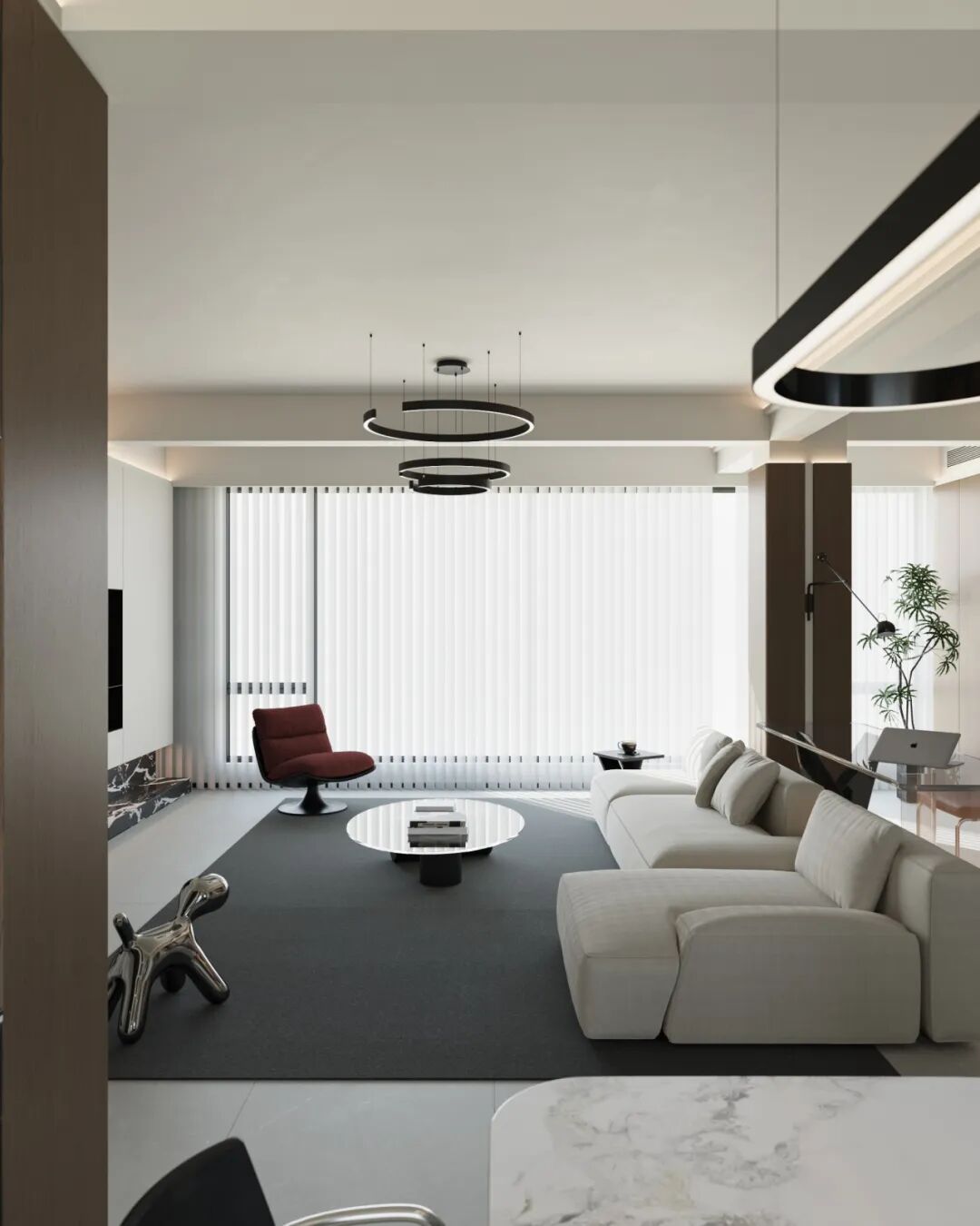 150㎡现代简约丨卓悦城·天阔丨中国湖南丨纵向·空间设计-12