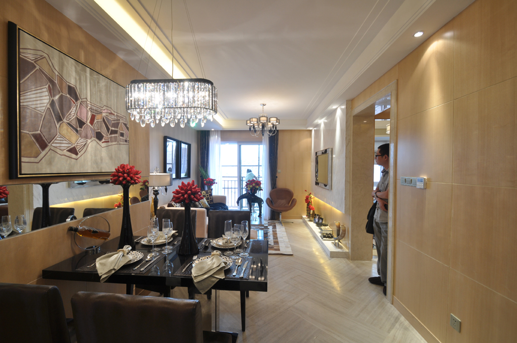 重庆融创茶园项目C2户型。。港式风格（季青涛装饰设计）-2