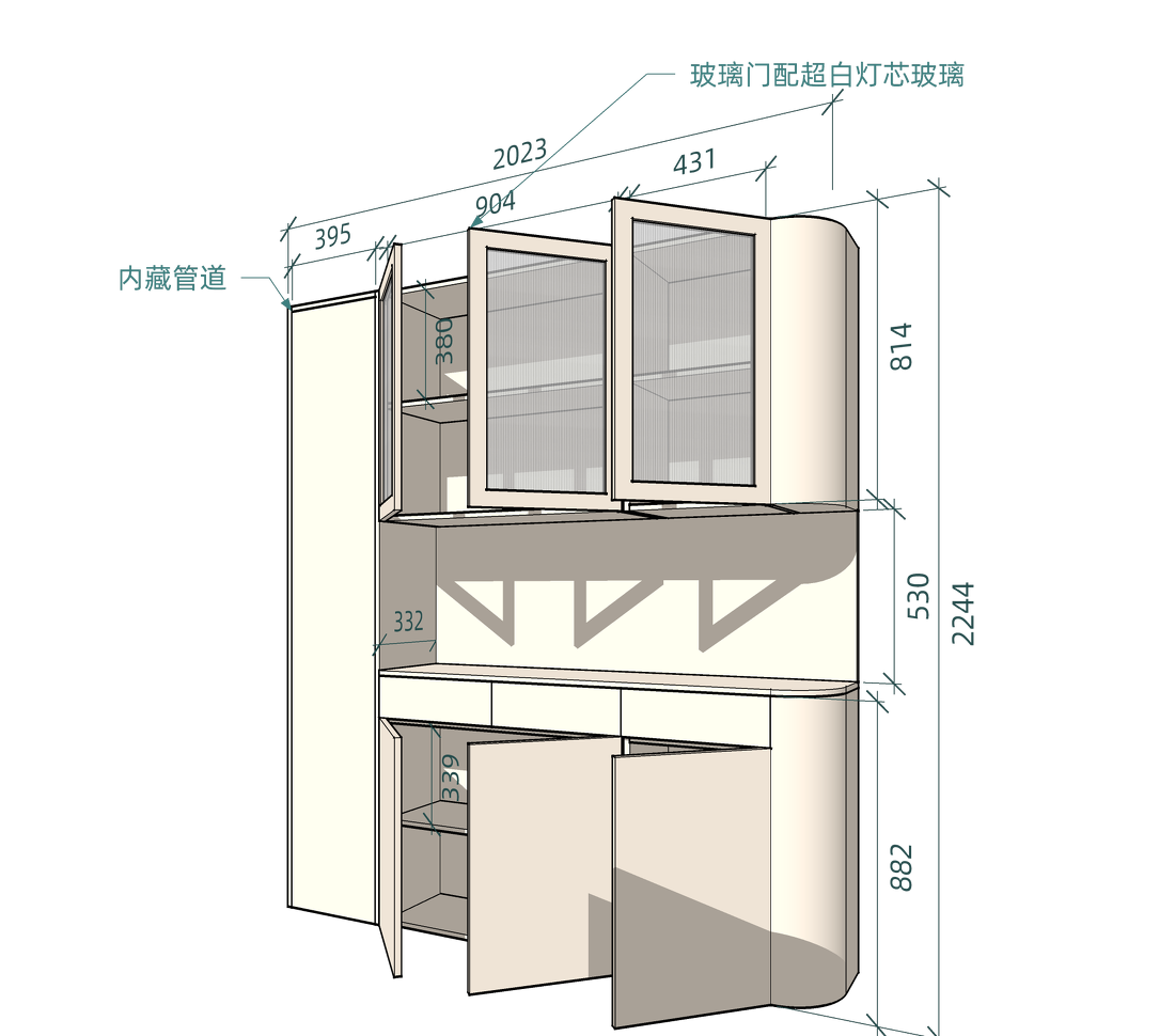 三世同堂的法式开放厨房设计丨中国北京丨JORYA玖雅-52