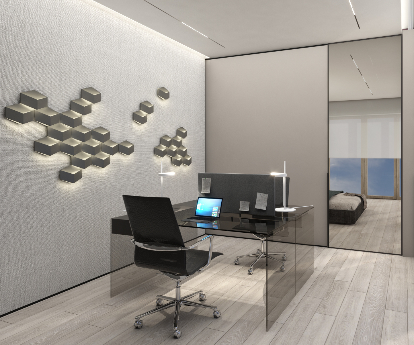 Bedroom & home office-7