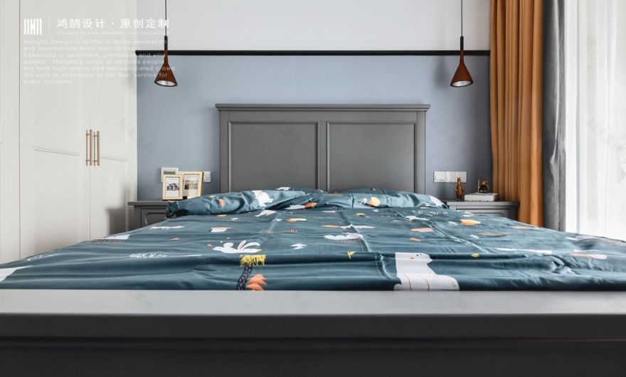 花漾轻奢美式,兼顾功能与美感的 140㎡四口之家-33