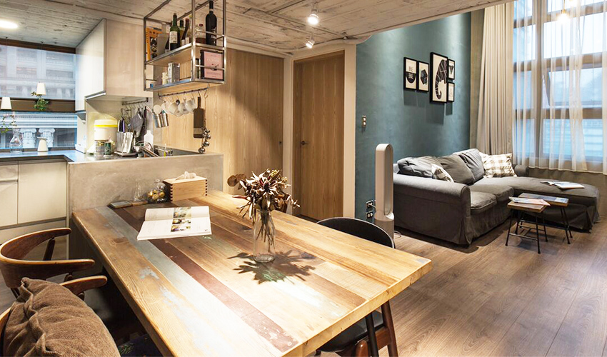 现代日式风！台北 26 坪挑高楼中楼亲子宅-2