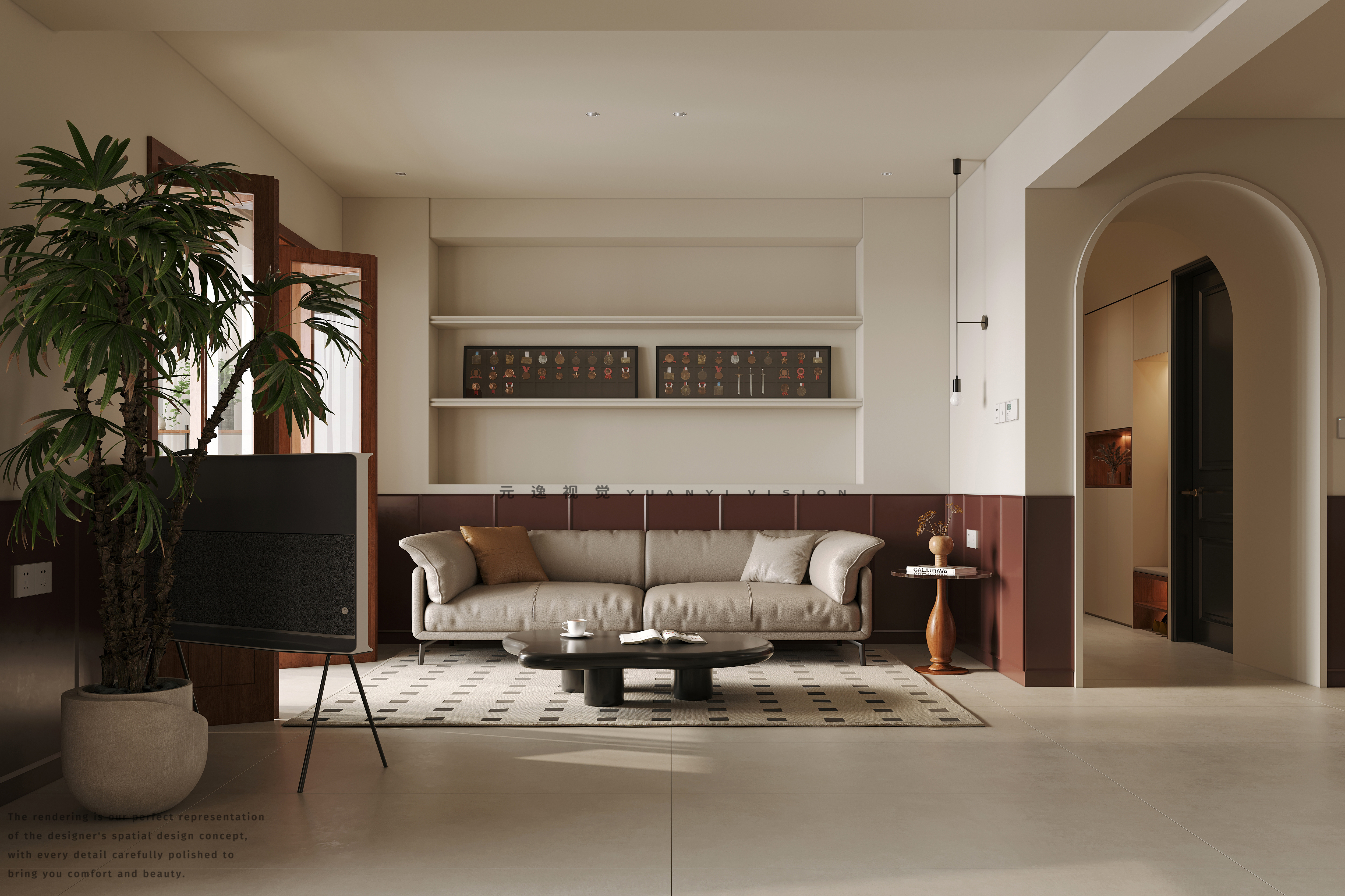 中古风客餐厅书房-6